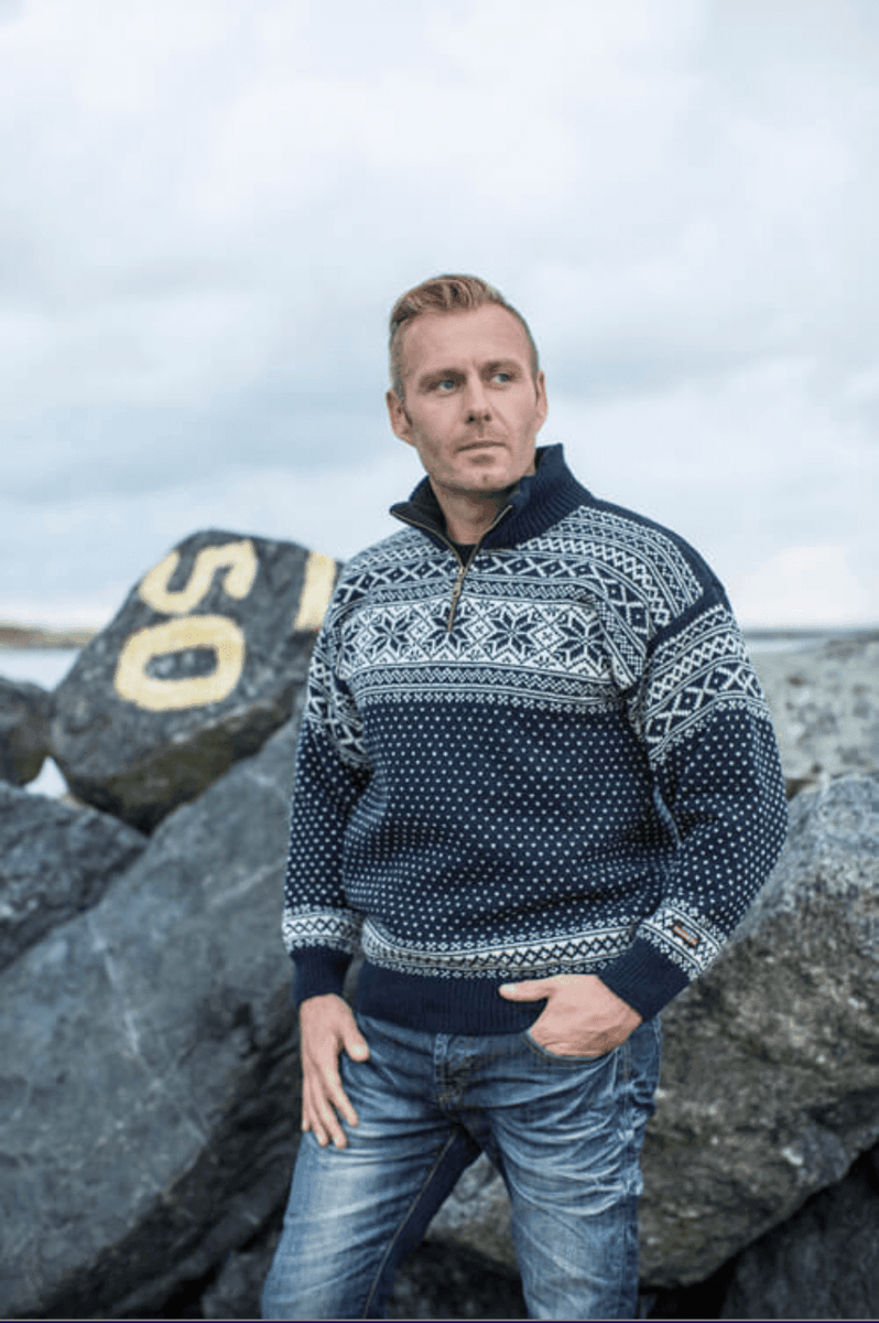 Norsk Mens Bergen Jumper - Marine or Anthracite – Gun Hill Clothing Company