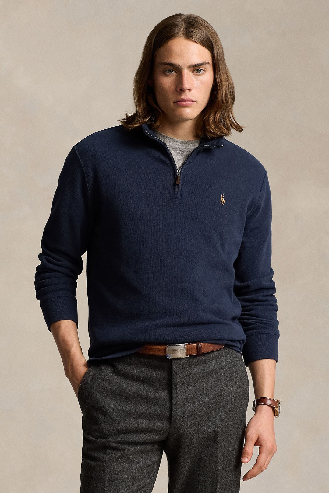 Polo sweater zipper online