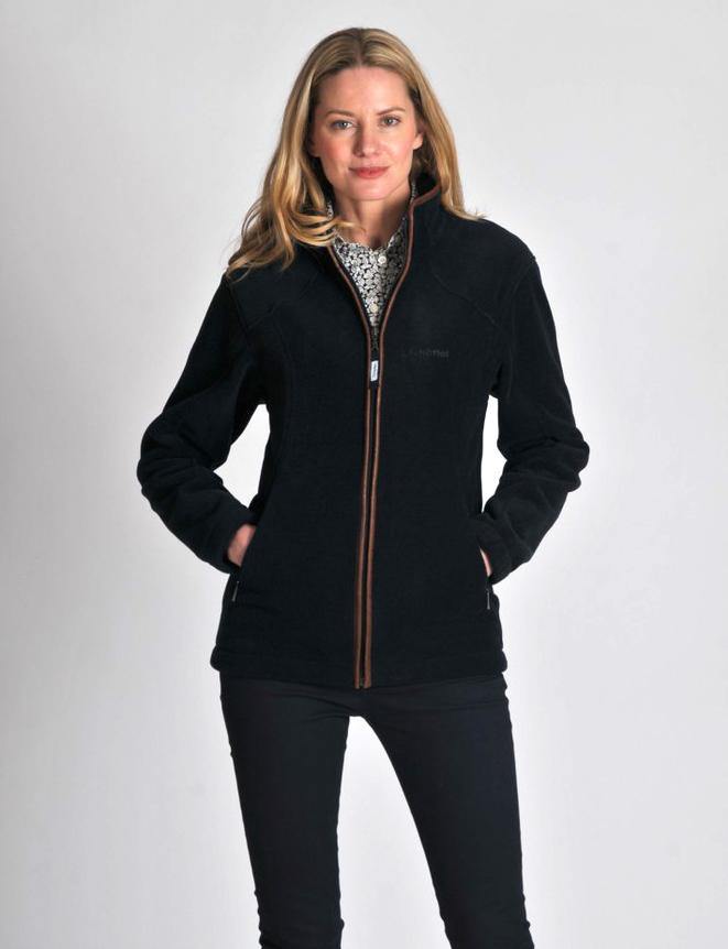 Schoffel Burley women s full zip fleece with arms navy